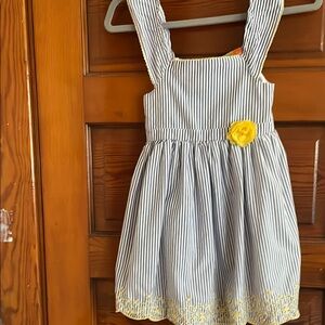 Penelope Mack Blue and White Sleeveless Sundress